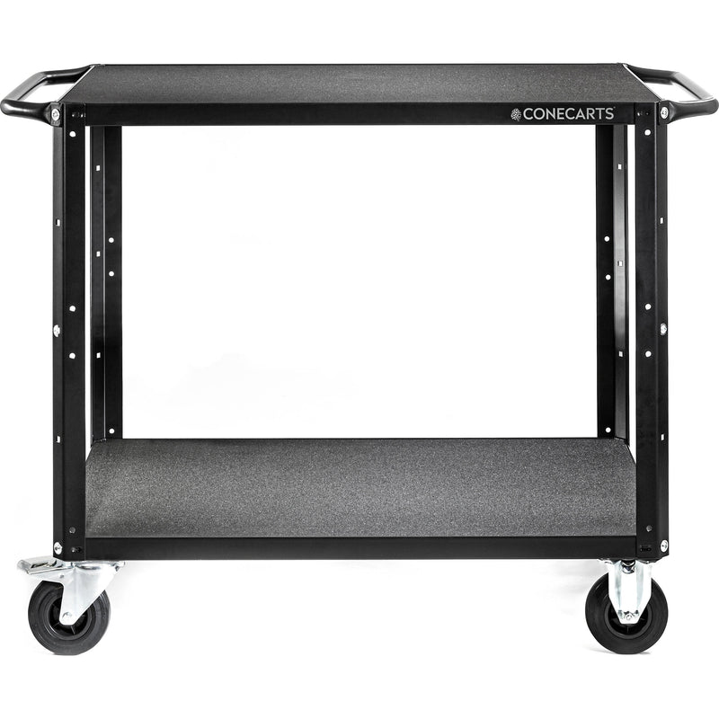 ConeCarts 1-Series Large 2-Shelf Cart with Cubed Precut Foam