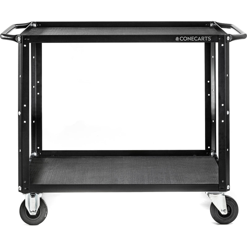 ConeCarts 1-Series Large 2-Shelf Cart with Rubber Mat