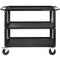 ConeCarts 1-Series Large 3-Shelf Cart with Black Moquette