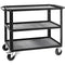 ConeCarts 1-Series Large 3-Shelf Cart with Gray Moquette