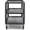 ConeCarts 1-Series Large 3-Shelf Cart with Gray Moquette