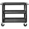 ConeCarts 1-Series Large 3-Shelf Cart with Rubber Mat