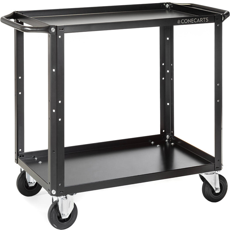 ConeCarts 1-Series Small 2-Shelf Cart