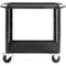 ConeCarts 1-Series Small 2-Shelf Cart with Black Moquette