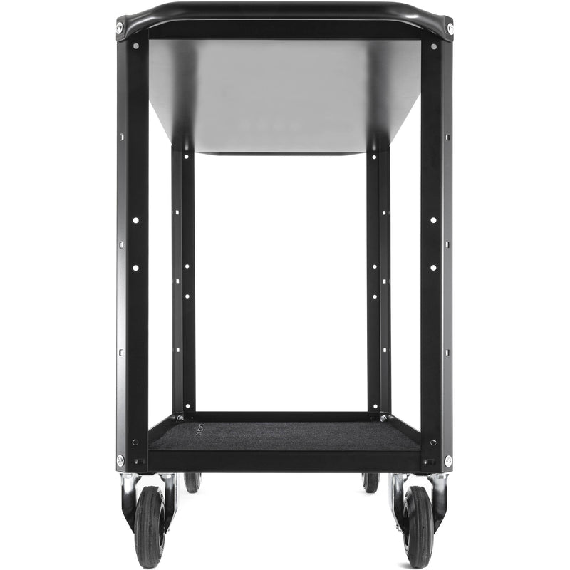 ConeCarts 1-Series Small 2-Shelf Cart with Black Moquette