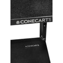 ConeCarts 1-Series Small 2-Shelf Cart with Black Moquette