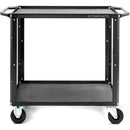 ConeCarts 1-Series Small 2-Shelf Cart with Gray Moquette