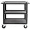 ConeCarts 1-Series Small 3-Shelf Cart with Gray Moquette