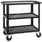 ConeCarts 1-Series Small 3-Shelf Cart with Gray Moquette