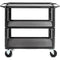 ConeCarts 1-Series Small 3-Shelf Cart with Gray Moquette