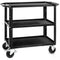 ConeCarts 1-Series Small 3-Shelf Cart with Rubber Mat