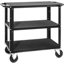 ConeCarts 1-Series Small 3-Shelf Cart with Cubed Precut Foam