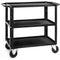 ConeCarts 1-Series Small 3-Shelf Cart with Rubber Mat