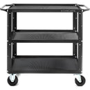 ConeCarts 1-Series Small 3-Shelf Cart with Rubber Mat