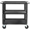 ConeCarts 1-Series Small 3-Shelf Cart with Rubber Mat