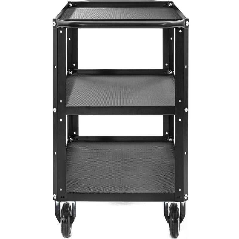 ConeCarts 1-Series Small 3-Shelf Cart with Rubber Mat