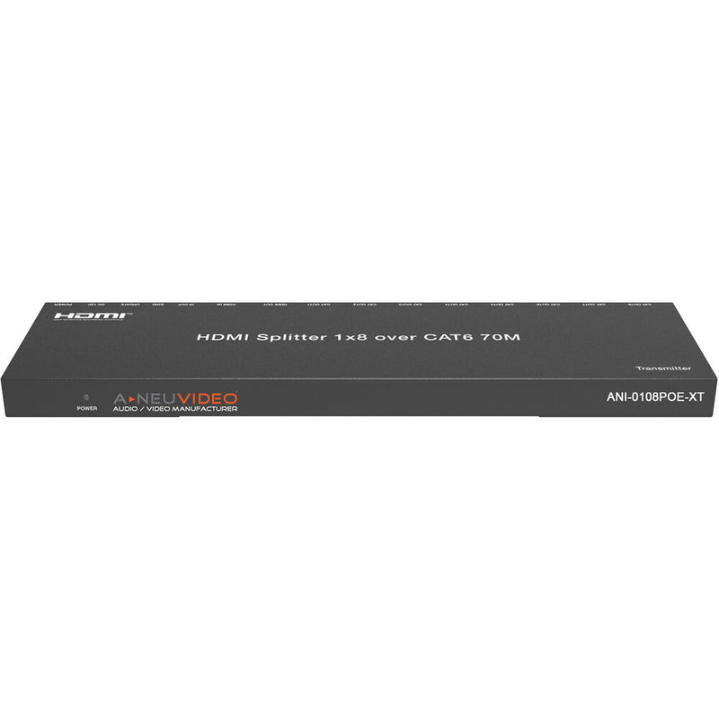 A-Neuvideo 1 x 8 HDMI 4K30/1080p Cat 6 Extender Splitter with 8 Receivers