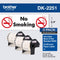 Brother DK2251 Continuous Length Replacement Labels (White, 2.4" x 50', 3-Pack)