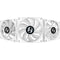 Lian Li ST120-3W ARGB 120mm PWM Fan (White, 3-Pack with Controller)