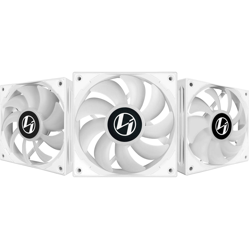 Lian Li ST120-3W ARGB 120mm PWM Fan (White, 3-Pack with Controller)