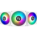 Lian Li ST120-3W ARGB 120mm PWM Fan (White, 3-Pack with Controller)