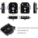 ANDYCINE Quick Release Base & Arca-Type Plate with 1/4"-20 Threads