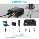 CAMVATE 48V Phantom Power Supply with USB Cable Adapter and XLR Cable