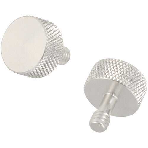 CAMVATE 1/4"-20 Button Head Cap Knurled Screw (2-Pack)