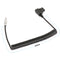 CAMVATE D-Tap to Straight 2-Pin LEMO-Type Coiled Power Cable for RED KOMODO (49.2")