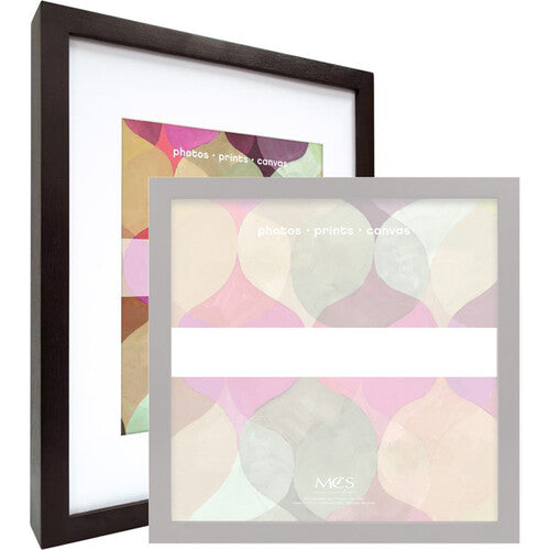 MCS 12 x 16" Wood Art Frame Matted to 8 x 10" (Walnut)