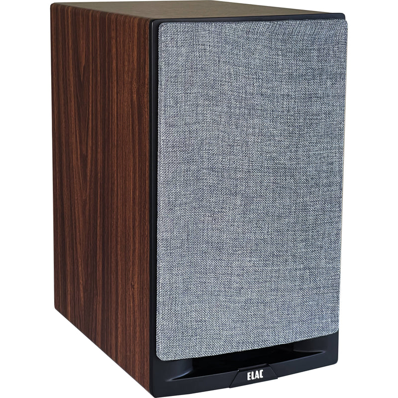 ELAC Uni-Fi Reference UBR62 3-Way Bookshelf Speakers (Satin Black with Walnut Sides, Pair)