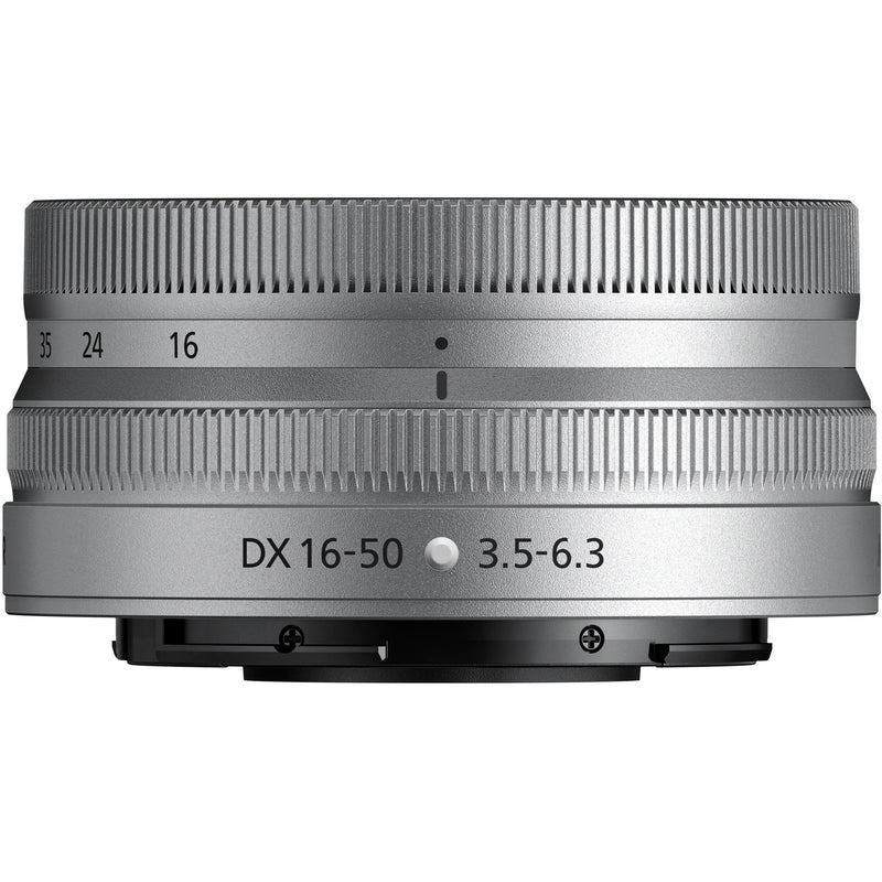 Nikon NIKKOR Z DX 16-50mm f/3.5-6.3 VR Lens (Silver)