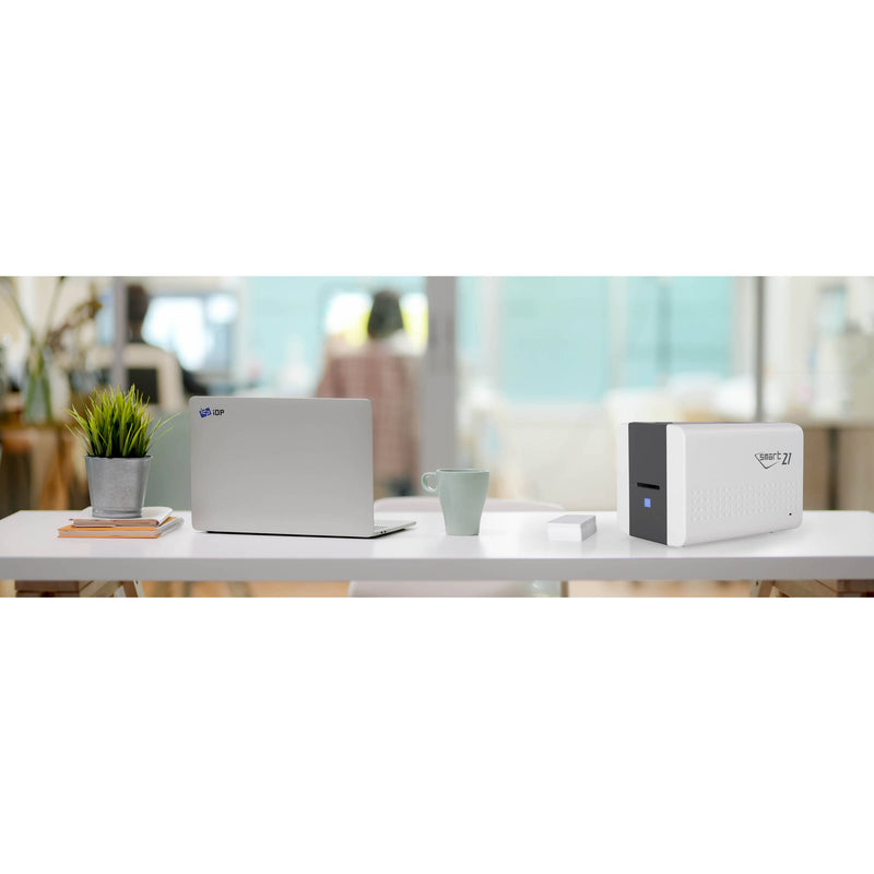 IDP SMART-21S Single-Sided ID Card Printer Kit (100-Print Ribbon)