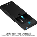 Sabrent 3.5" / 2.5" SATA to USB 3.0 Tool-Free External Drive Enclosure