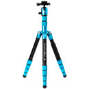 Benro MeFOTO RoadTrip Pro Aluminum Series 1 Travel Tripod with Ball Head and Monopod (Pacific Blue)