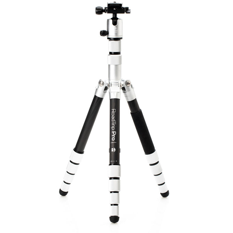 Benro MeFOTO RoadTrip Pro Carbon Fiber Series 1 Travel Tripod with Ball Head and Monopod (Silver)
