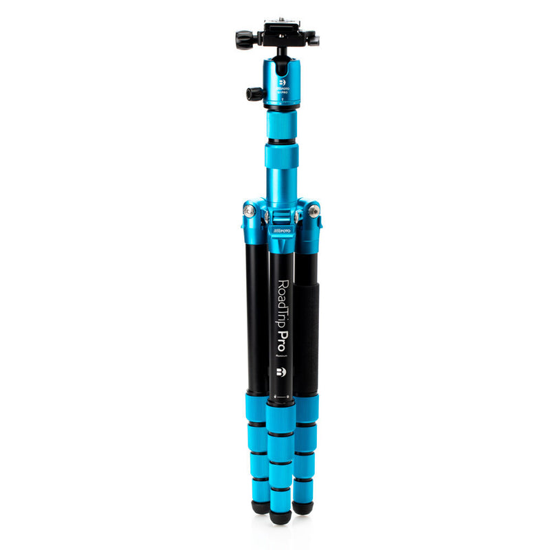Benro MeFOTO RoadTrip Pro Aluminum Series 1 Travel Tripod with Ball Head and Monopod (Pacific Blue)