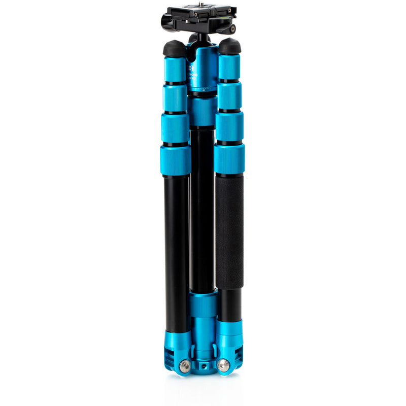 Benro MeFOTO RoadTrip Pro Aluminum Series 1 Travel Tripod with Ball Head and Monopod (Pacific Blue)