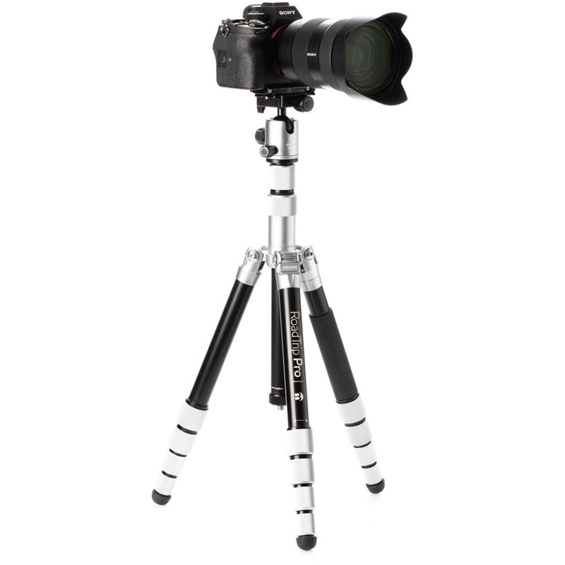 Benro MeFOTO RoadTrip Pro Aluminum Series 1 Travel Tripod with Ball Head and Monopod (Silver)