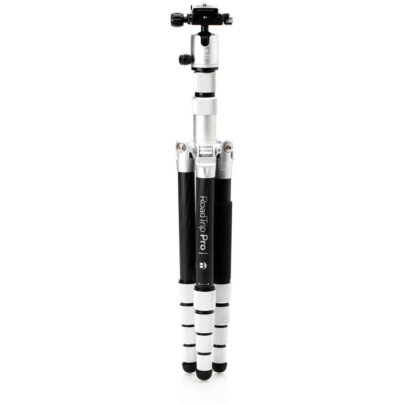 Benro MeFOTO RoadTrip Pro Carbon Fiber Series 1 Travel Tripod with Ball Head and Monopod (Silver)