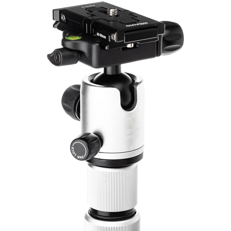 Benro MeFOTO RoadTrip Pro Carbon Fiber Series 1 Travel Tripod with Ball Head and Monopod (Silver)