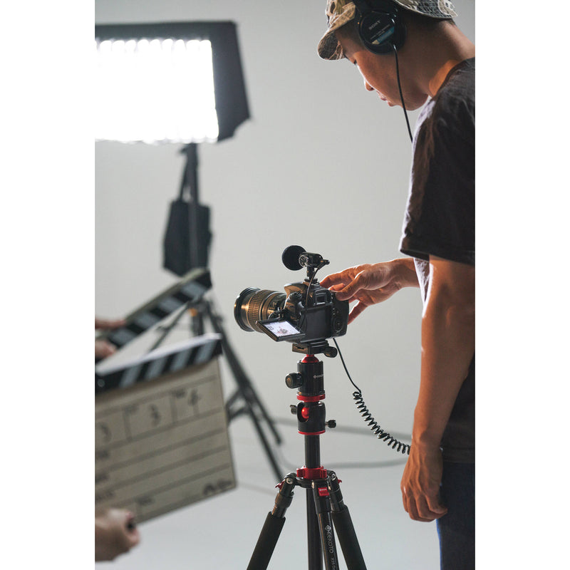 ORANGEMONKIE Q Mic Video Kit with Omni/Cardioid Microphone and Accessories for Cameras & Smartphones with 3.5mm