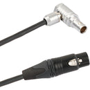 CAMVATE 3-Pin XLR to Right-Angle 6-Pin LEMO Audio Cable for ALEXA Mini LF