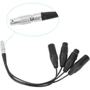 CAMVATE 10-Pin LEMO-Type to 3-Pin XLR Audio Breakout Cable for Atomos Shogun/Inferno (13.7")