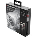 Monster Cable Prolink Classic Series Right-Angle 1/4" Male to Right-Angle 1/4" Male Instrument Cable (8")