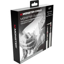 Monster Cable Prolink Classic Series Right-Angle 1/4" Male to Straight 1/4" Male Coiled Instrument Cable (White, 12')
