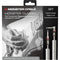 Monster Cable Prolink Classic Series Right-Angle 1/4" Male to Straight 1/4" Male Coiled Instrument Cable (White, 12')