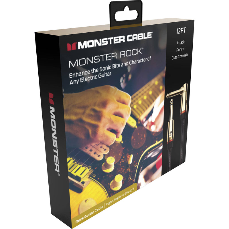 Monster Cable Prolink Rock Series Right-Angle 1/4" Male to 1/4" Male Instrument Cable (21')