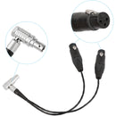 CAMVATE 10-Pin to Dual XLR Audio Input Cable for Shogun Inferno (Right Angle)