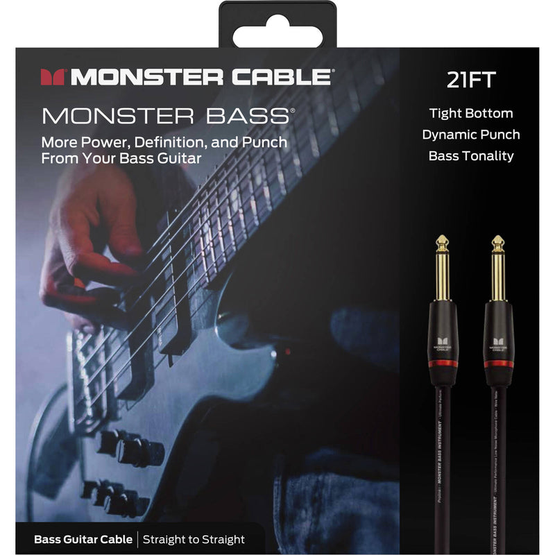 Monster Cable Prolink Bass Series 1/4" Male to 1/4" Male Instrument Cable (21')
